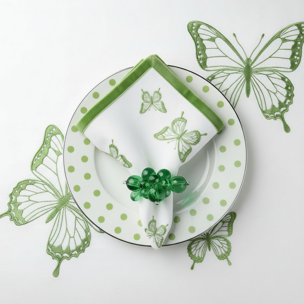 The Emerald Cove Napkin Ring, Set of 4