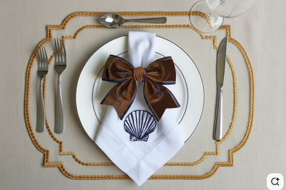 Embroidered Stars placemat, Set of 4