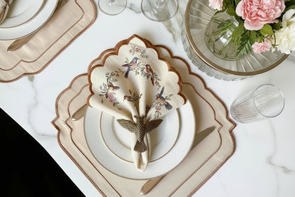 Embroidered Stars placemat, Set of 4