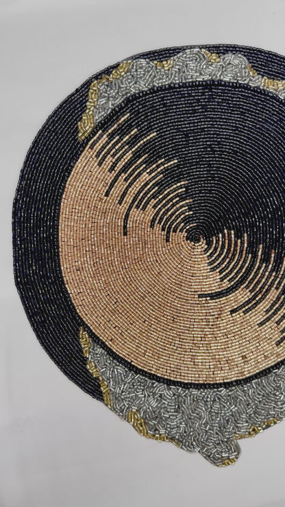 Moonlight beaded placemat