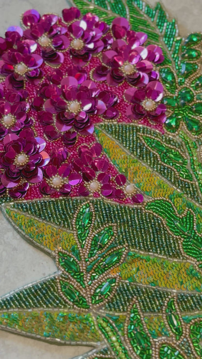 English Garden Beaded Runner , Set of 1