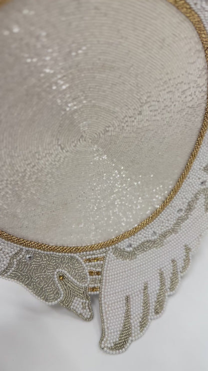 The Swan Lake Beaded placemat, 1 piece