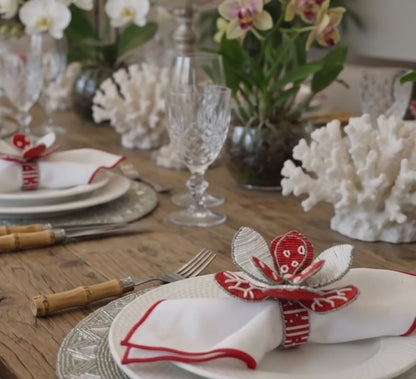 Hibiscus Napkin ring