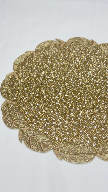Aurelia beaded placemat - Set of 2