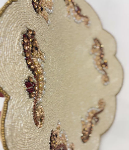 Seahorses Beaded Placemat , 1 piece