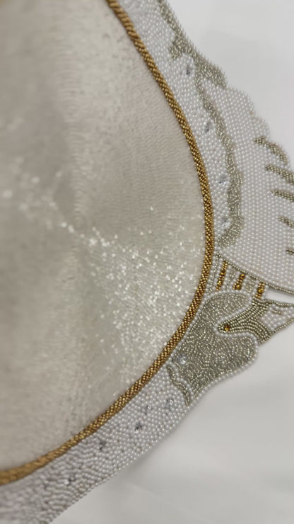 The Swan Lake Beaded placemat, 1 piece