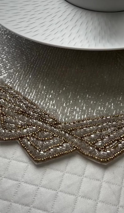 Amalfi Beaded Placemat , Set of 2