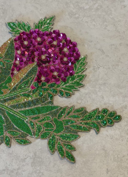 English Garden Beaded Runner , Set of 1