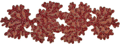 Coral Beaded Runner, Set of 1