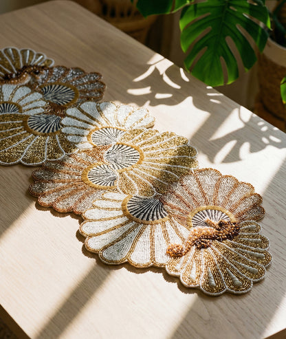 Seahorse Beaded Runner , Set of 1