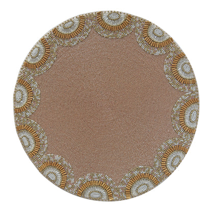 Sunblush Beaded Placemat , Set of 2