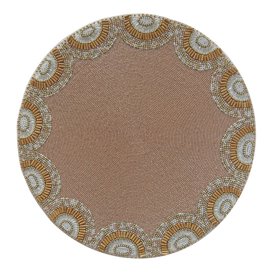 Sunblush Beaded Placemat , Set of 2
