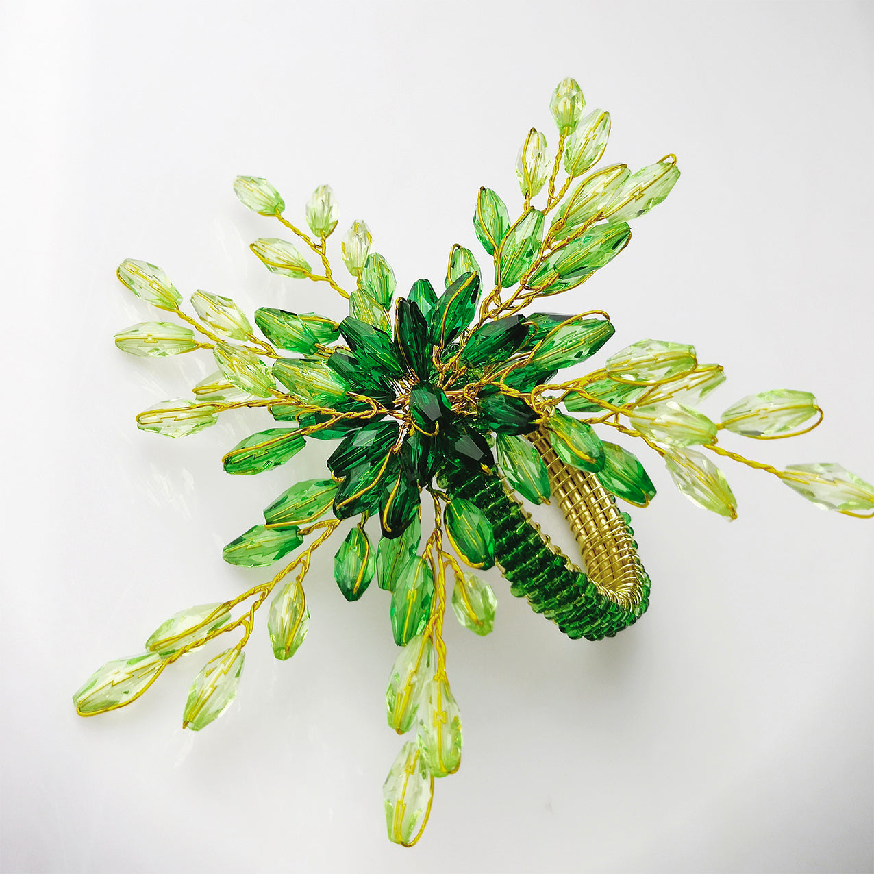 The Jewel Flower Napkin Ring, Set of 4