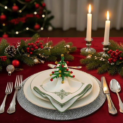 The Christmas Tree Napkin Ring, Set of 4