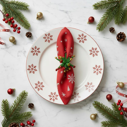 The Christmas Tree Napkin Ring, Set of 4