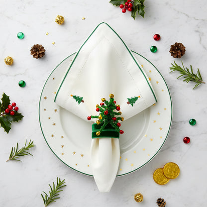 The Christmas Tree Napkin Ring, Set of 4